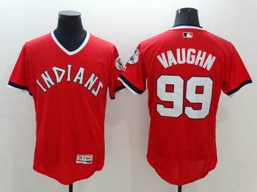 Ricky Vaughn Cleveland Guardians red Throwback jersey