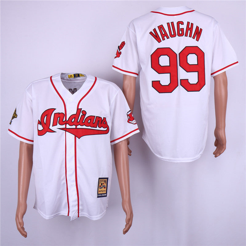 Ricky Vaughn Cleveland Guardians white Cooperstown jersey