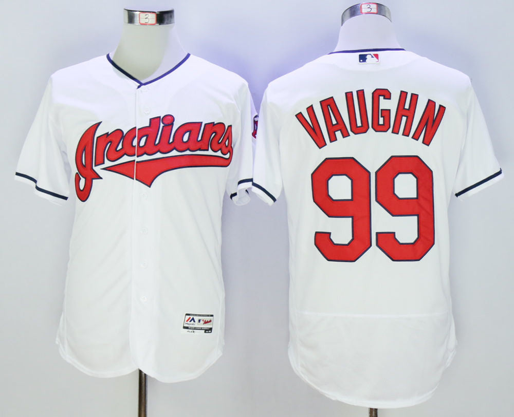 Ricky Vaughn Cleveland Guardians white Throwback jersey