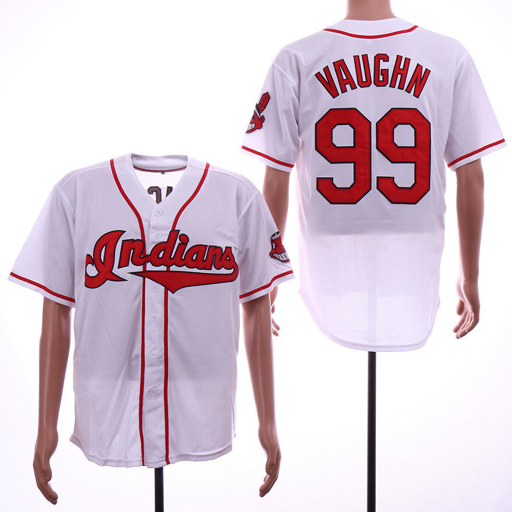 Ricky Vaughn Cleveland Guardians white Throwback jersey