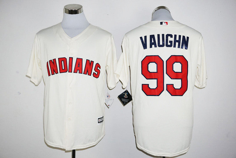 Ricky Wild Thing Vaughn Cleveland Guardians cream jersey