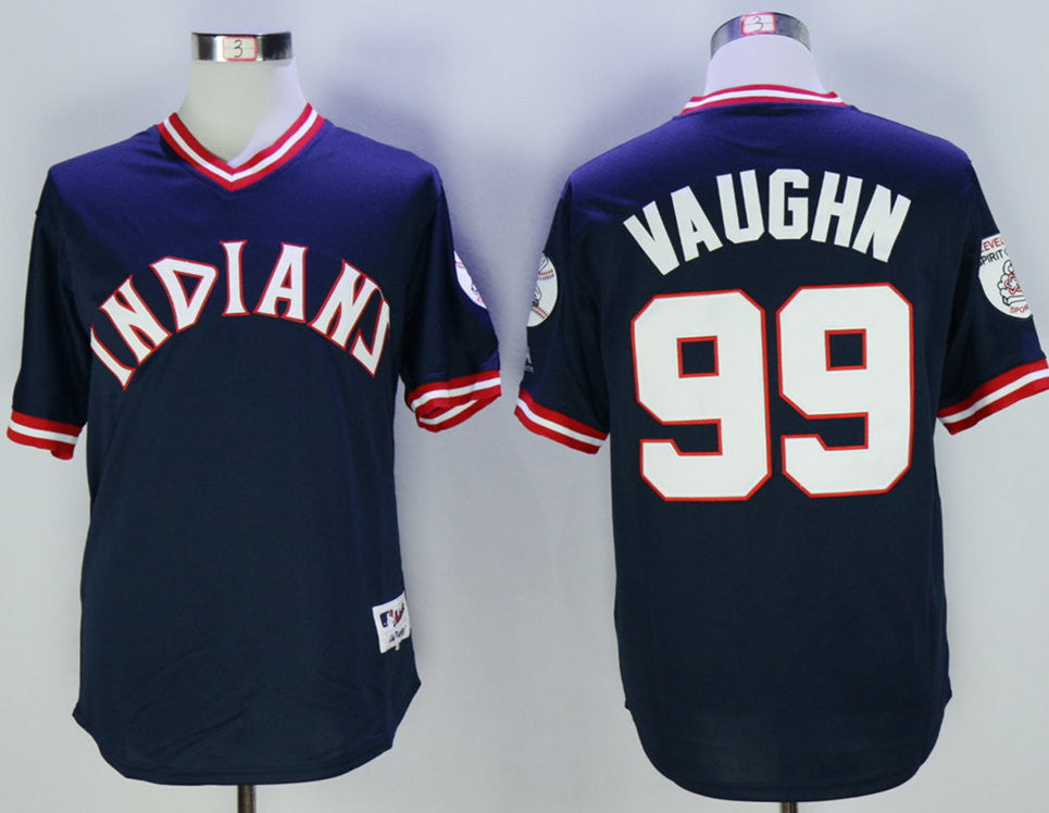 Ricky Wild Thing Vaughn Cleveland Guardians navy jersey