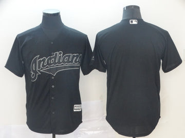 Custom Cleveland Guardians black Authentic jersey