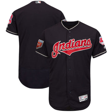 Custom Cleveland Guardians navy jersey