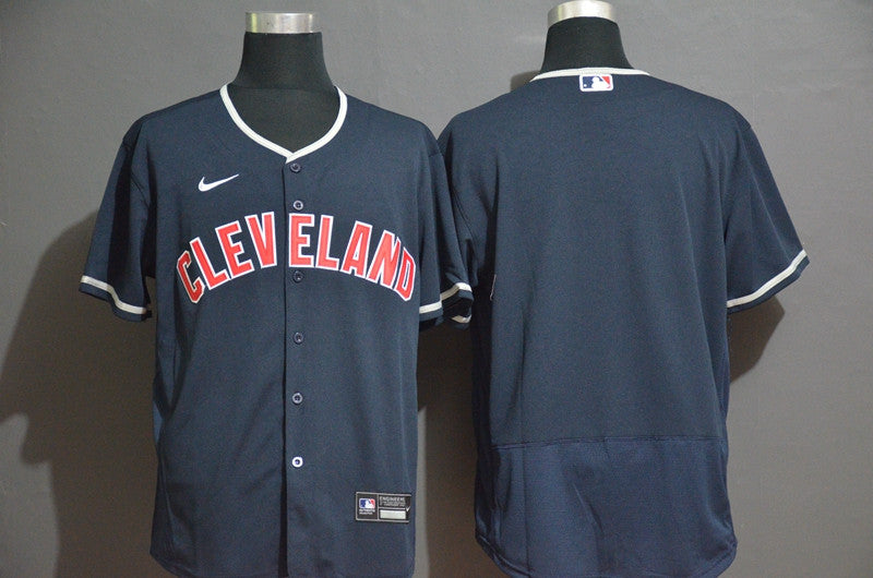 Custom Cleveland Guardians navy jersey