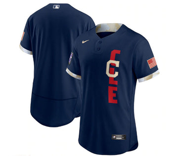Custom Cleveland Guardians navy All-Star jersey