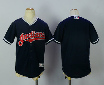Custom Cleveland Guardians navy jersey