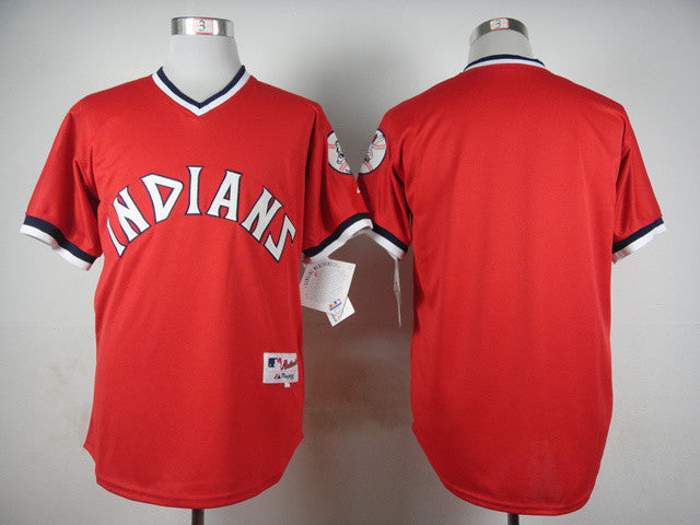 Custom Cleveland Guardians red Throwback jersey