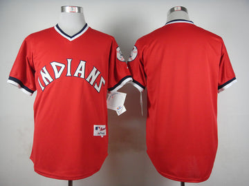 Custom Cleveland Guardians red Throwback jersey