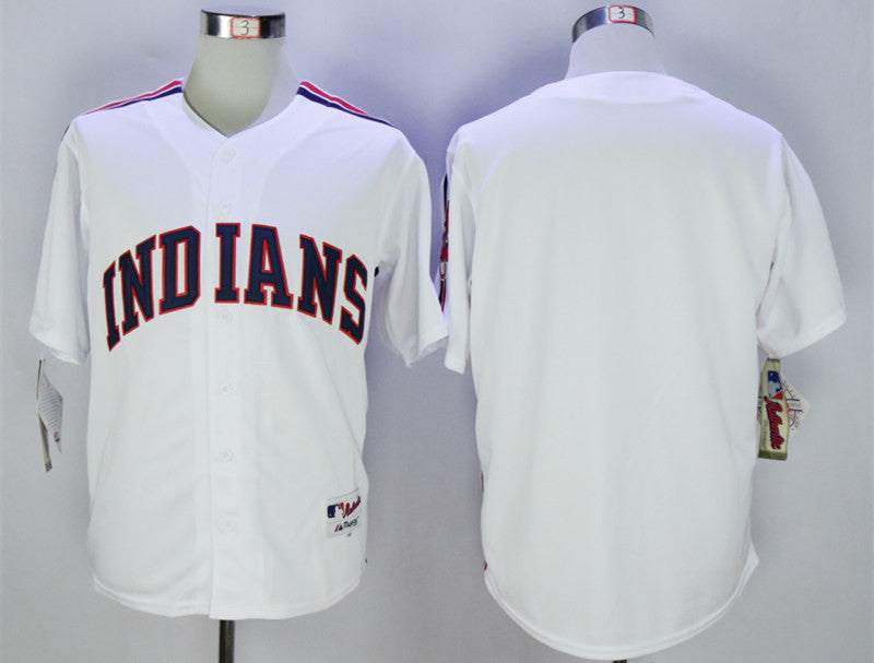 Custom Cleveland Guardians white Throwback jersey