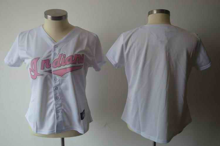 Blank White Cleveland Guardians pink jersey
