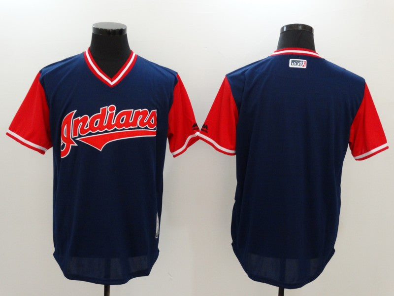 Majestic Cleveland Guardians navy jersey