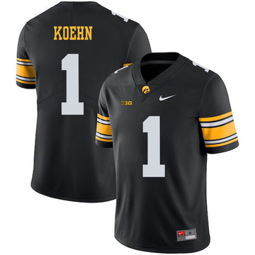 Marshall Koehn Iowa Hawkeyes black jersey