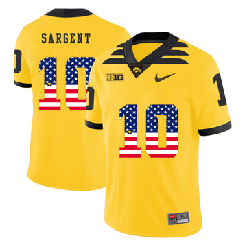 Mekhi Sargent Iowa Hawkeyes yellow jersey