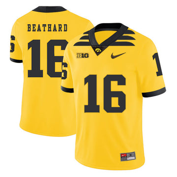 C.J Beathard Iowa Hawkeyes yellow jersey