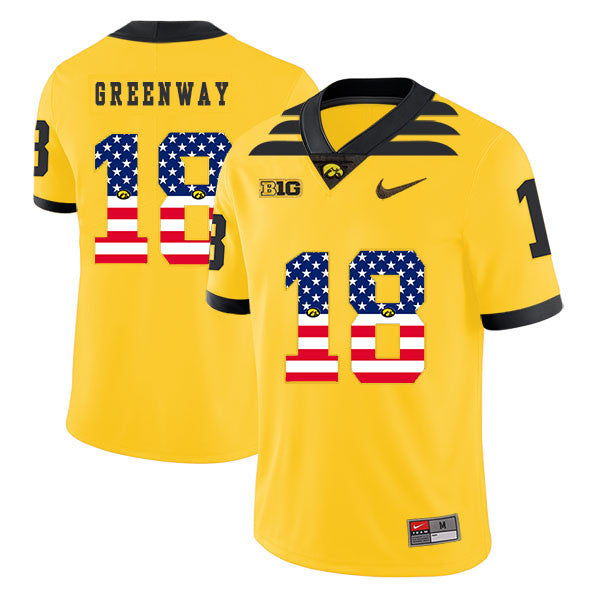 Chad Greenway Iowa Hawkeyes yellow jersey