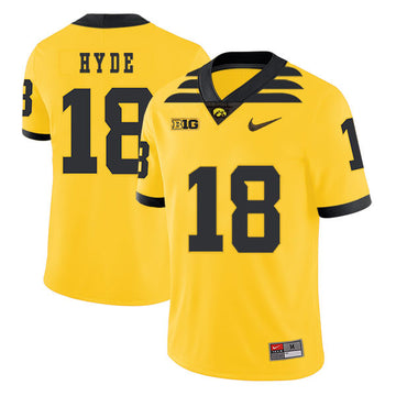 Micah Hyde Iowa Hawkeyes yellow jersey