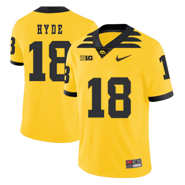 Micah Hyde Iowa Hawkeyes yellow jersey