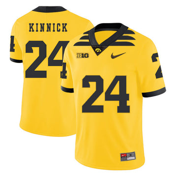 Nile Kinnick Iowa Hawkeyes yellow jersey