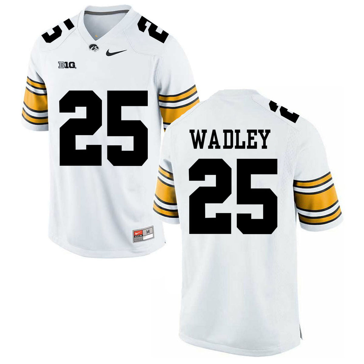 Akrum Wadley Iowa Hawkeyes white jersey