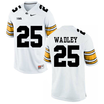 Akrum Wadley Iowa Hawkeyes white jersey