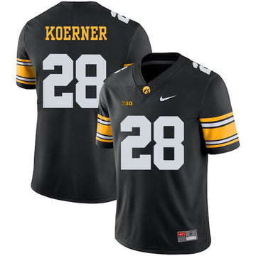 Jack Koerner Iowa Hawkeyes black jersey
