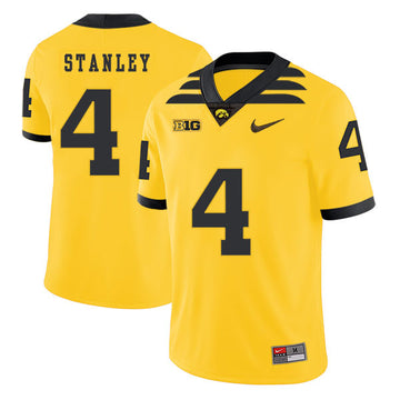 Nathan Stanley Iowa Hawkeyes yellow jersey
