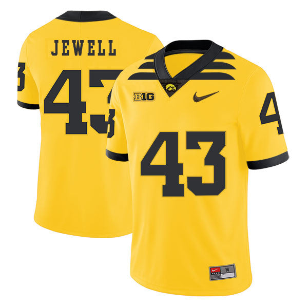 Josey Jewell Iowa Hawkeyes yellow jersey