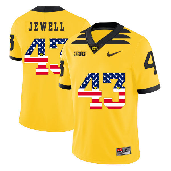 Josey Jewell Iowa Hawkeyes yellow jersey