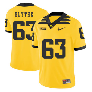 Austin Blythe Iowa Hawkeyes yellow jersey