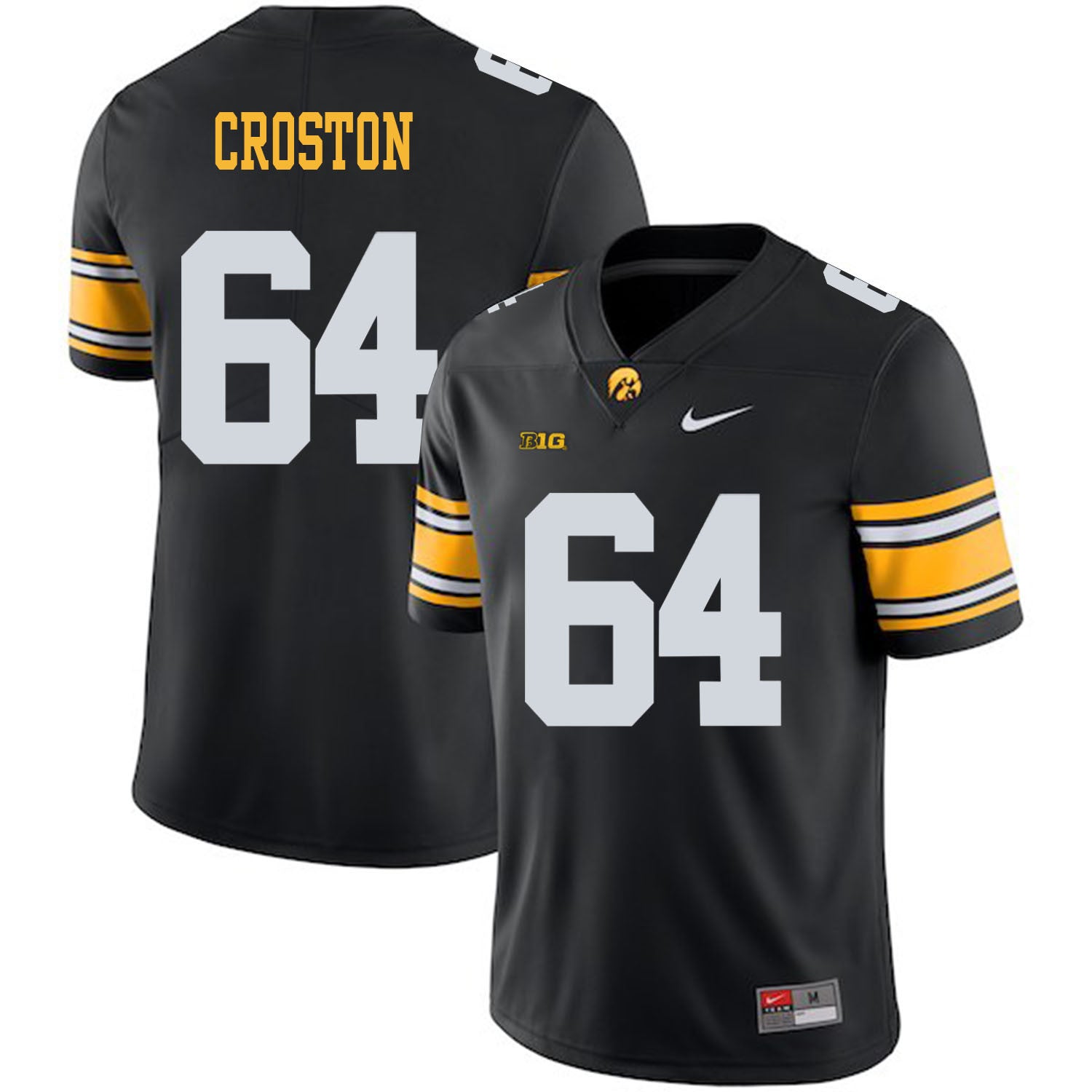 Cole Croston Iowa Hawkeyes black jersey