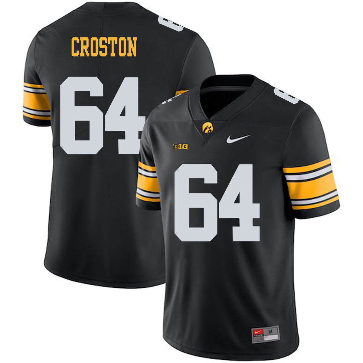 Cole Croston Iowa Hawkeyes black jersey