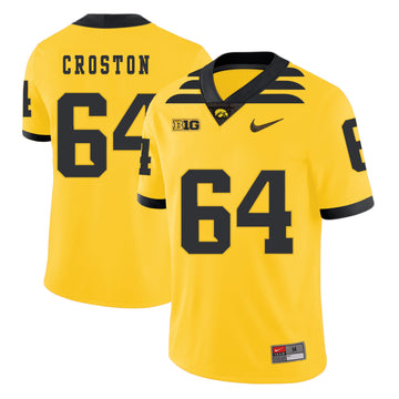Cole Croston Iowa Hawkeyes yellow jersey
