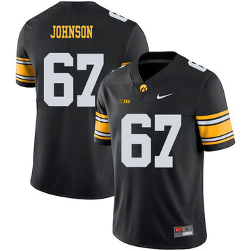 Jaleel Johnson Iowa Hawkeyes black jersey