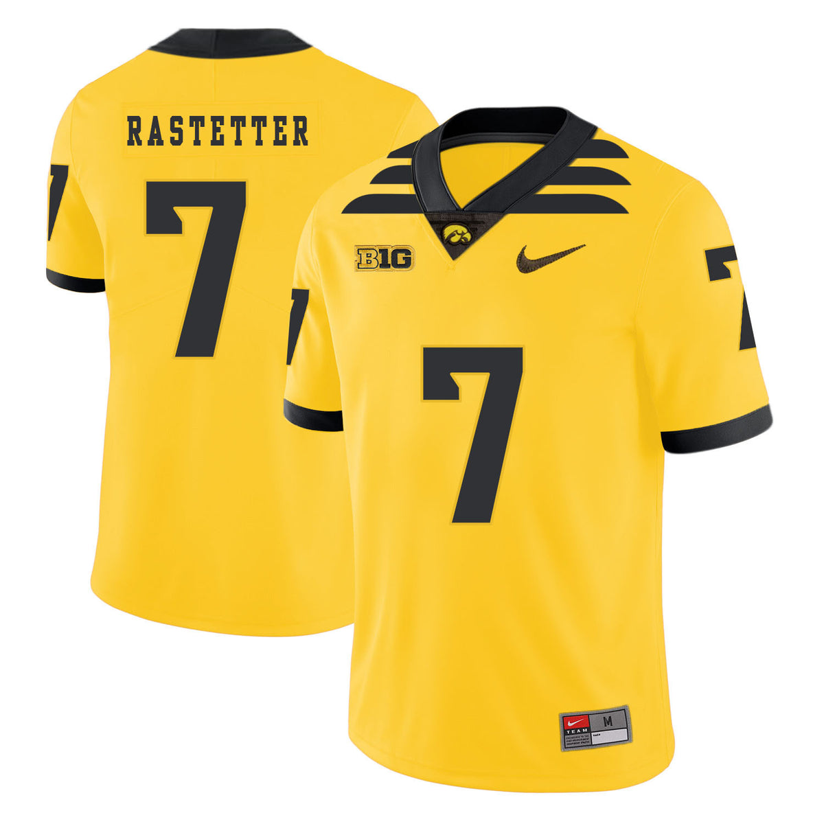 Colten Rastetter Iowa Hawkeyes yellow jersey