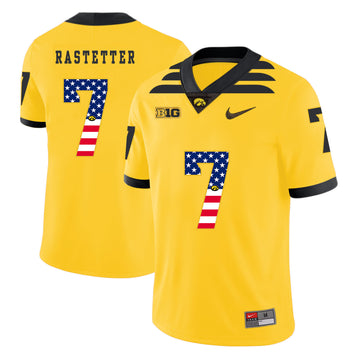 Colten Rastetter Iowa Hawkeyes yellow jersey