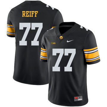 Riley Reiff Iowa Hawkeyes black jersey