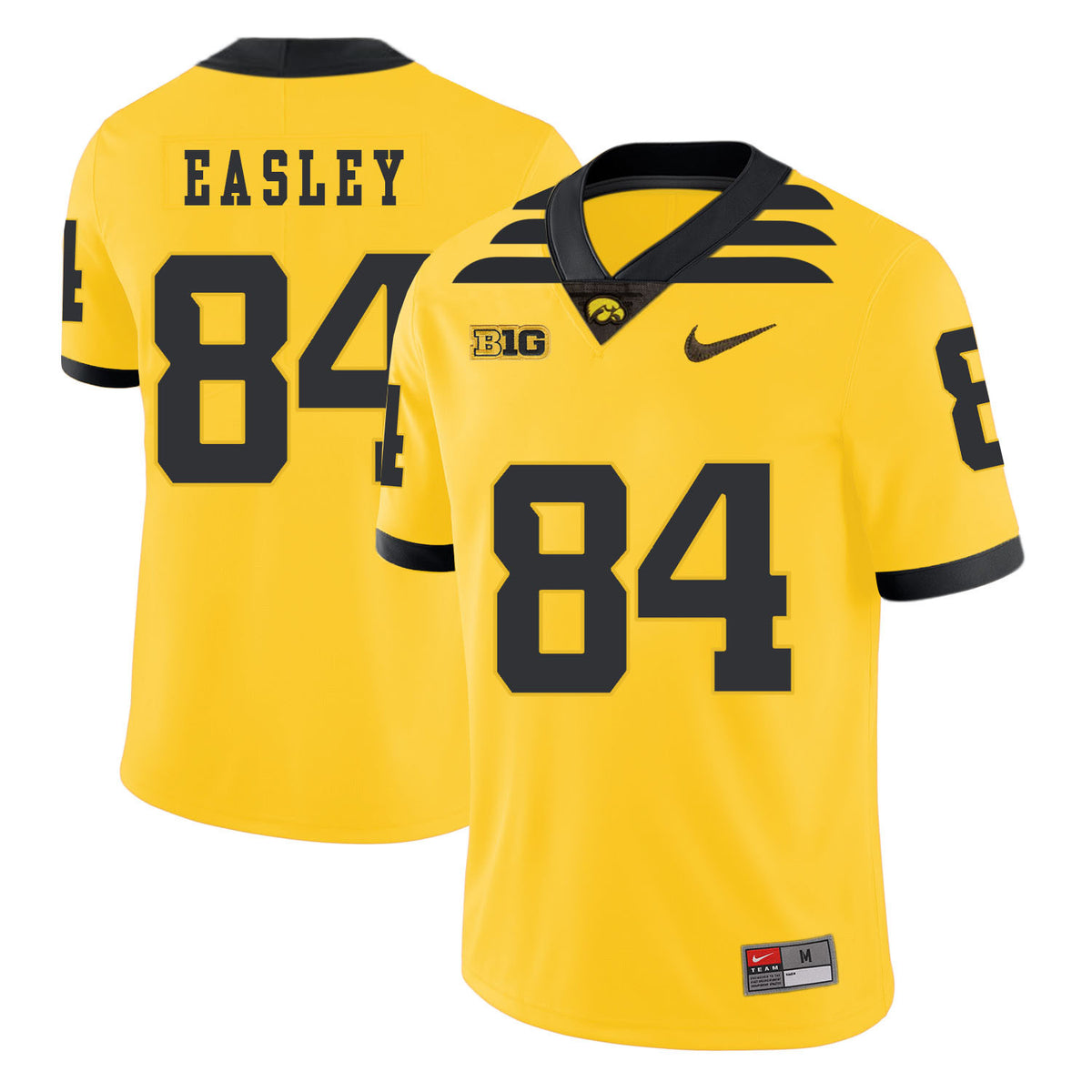 Nick Easley Iowa Hawkeyes yellow jersey