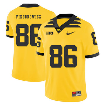 C.J. Fiedorowicz Iowa Hawkeyes yellow jersey