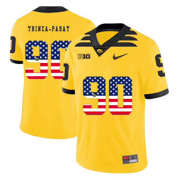 Louis Trinca-Pasat Iowa Hawkeyes yellow jersey