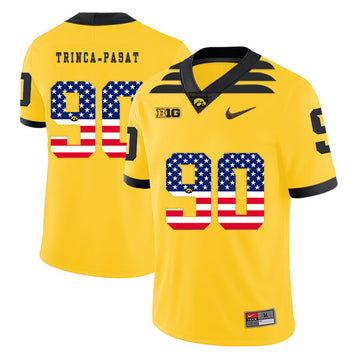 Louis Trinca-Pasat Iowa Hawkeyes yellow jersey