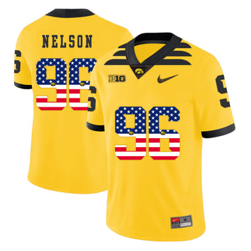 Matt Nelson Pasat Iowa Hawkeyes yellow jersey