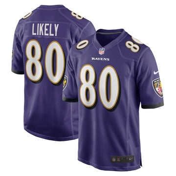 Isaiah Likely Baltimore Ravens purple jersey