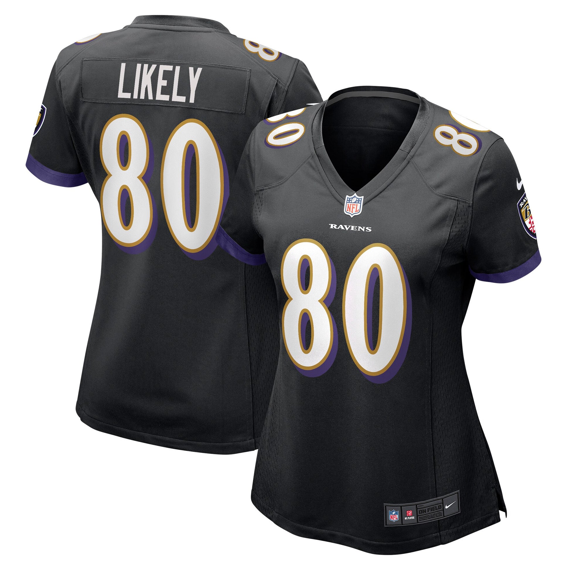 Isaiah Likely Baltimore Ravens black Alternate jersey