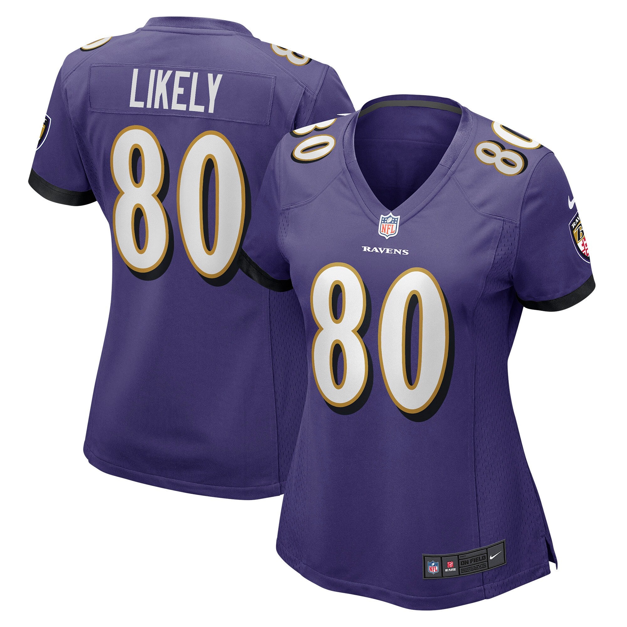 Isaiah Likely Baltimore Ravens purple jersey