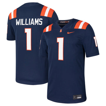 Isaiah Williams Illinois Fighting Illini navy jersey