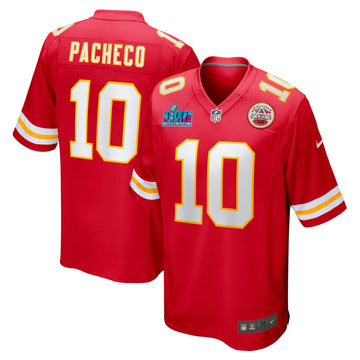 Isiah Pacheco Super Bowl Lvii Patch Kansas City Chiefs red jersey