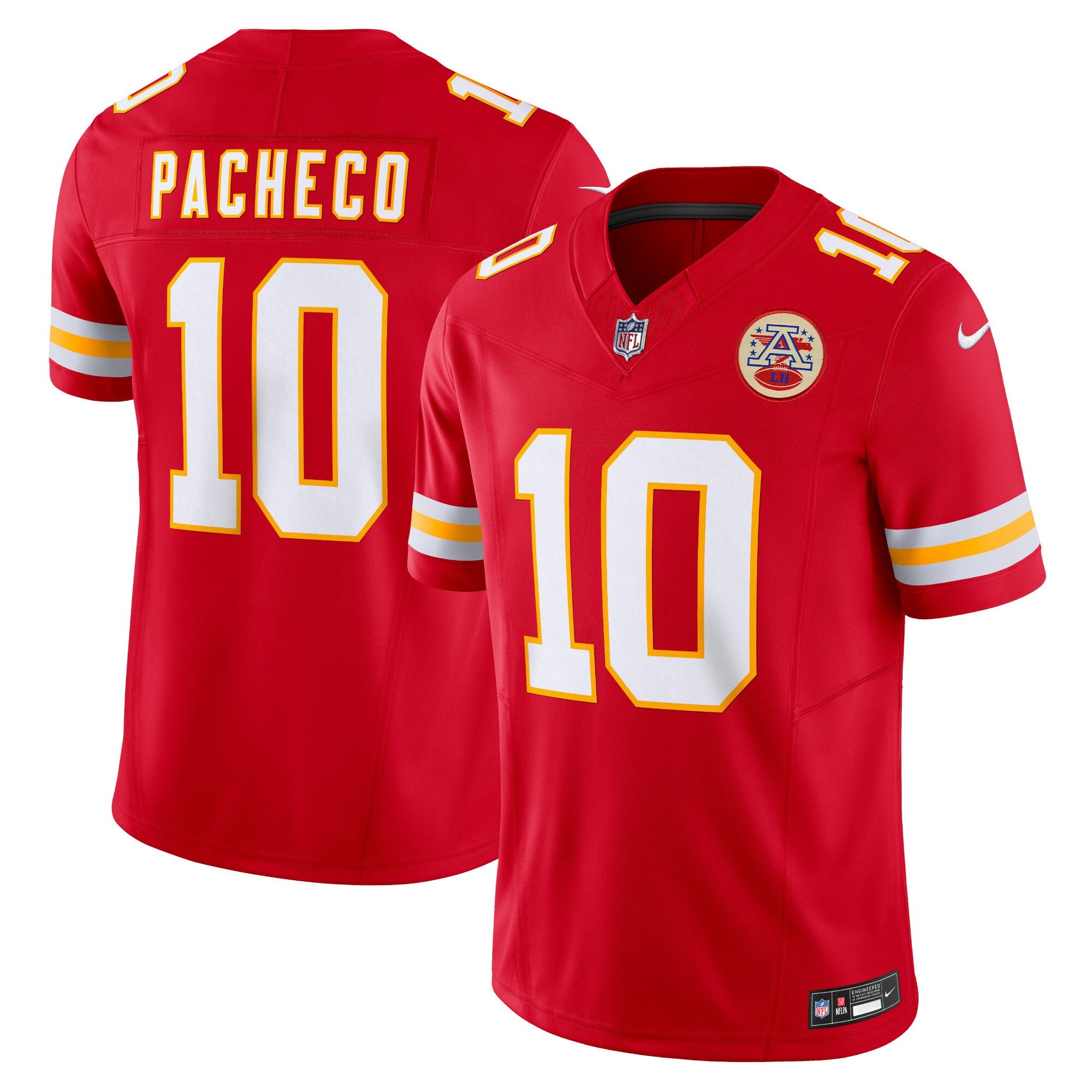 Isiah Pacheco Kansas City Chiefs red Vapor jersey