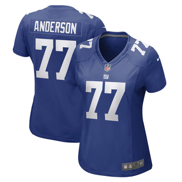 Jack Anderson New York Giants royal Game jersey