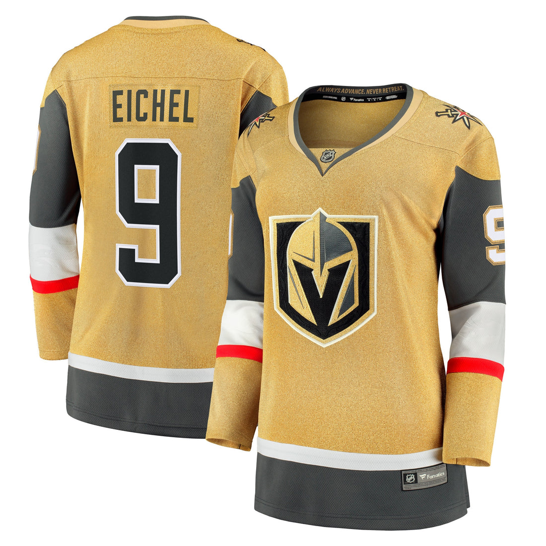 Jack Eichel Vegas Golden Knights gold Home jersey